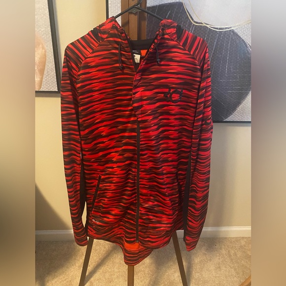 Nike Dri-Fit Kevin Durant Red/Black Wavy Full Zip Hoodie